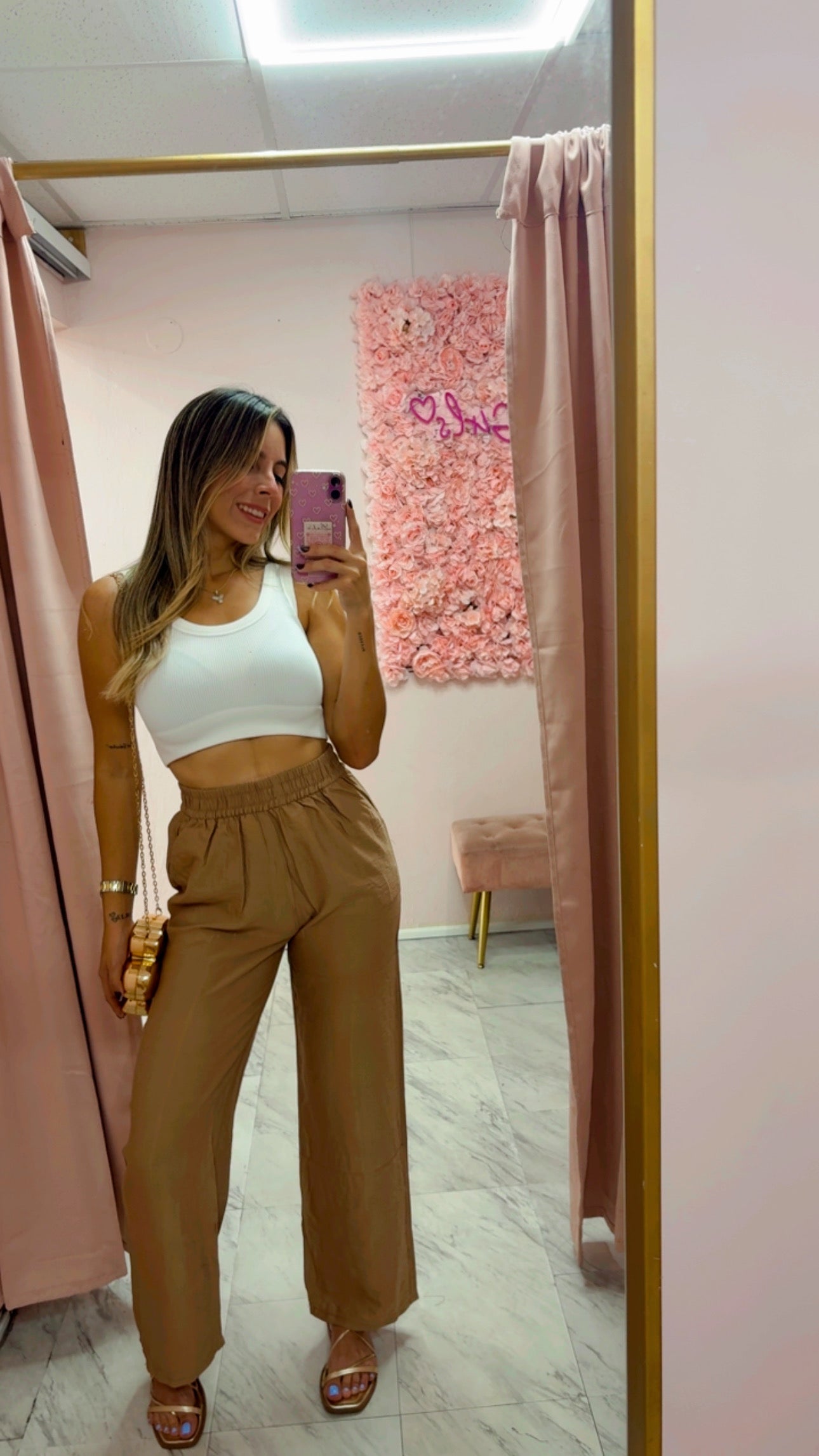 Pant Wide Leg | Brown
