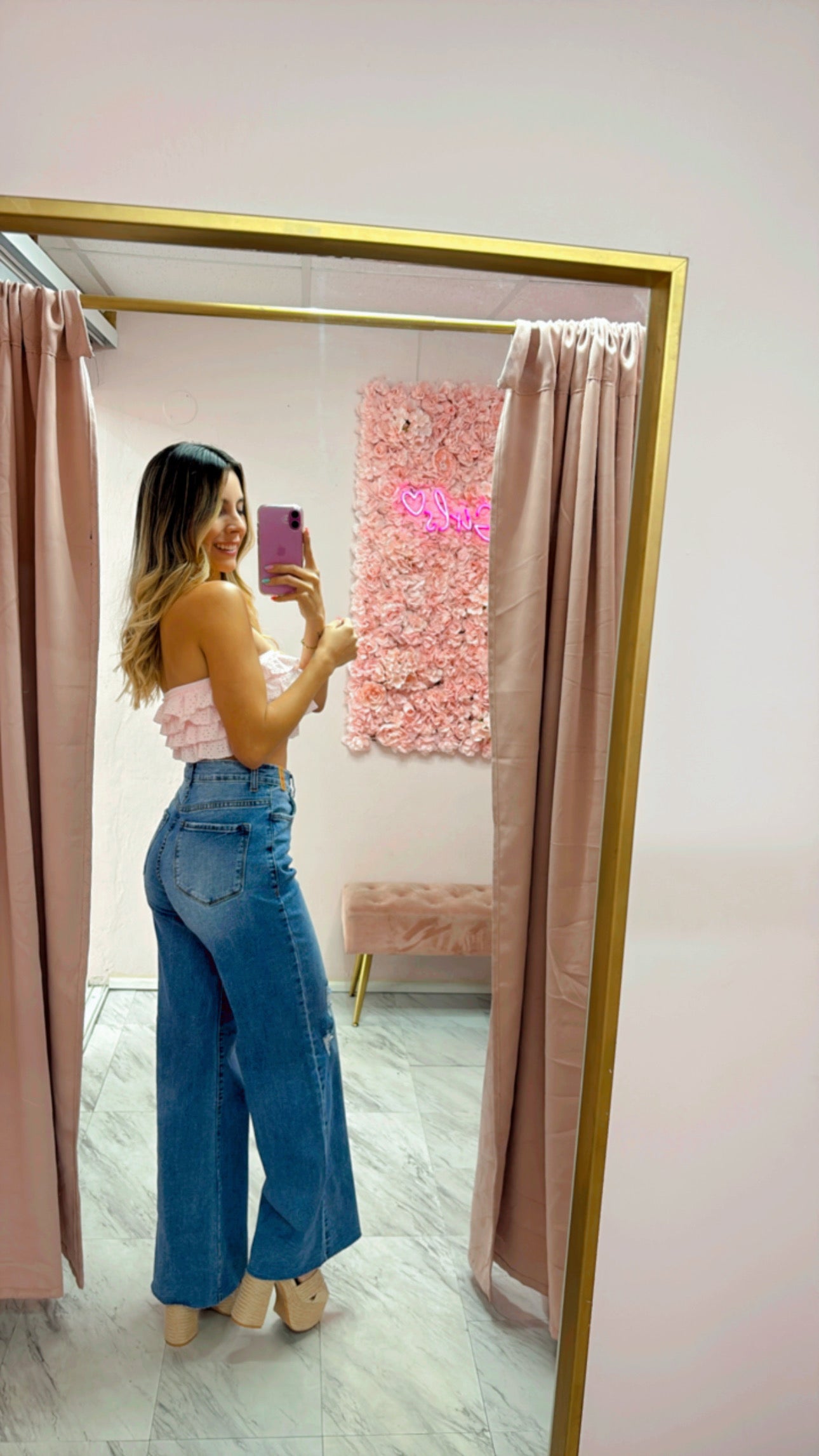 Wide Leg Vibrant Jeans