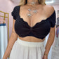 Crochet Top | Black