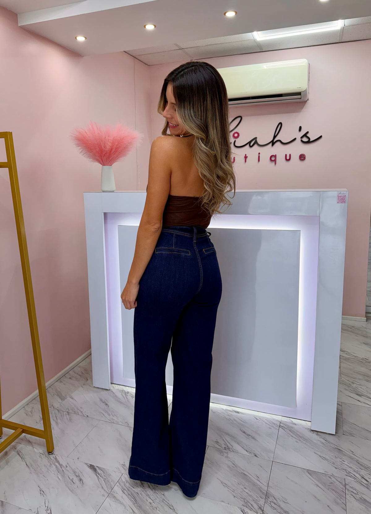 Vibrant  Wide Leg | Indigo