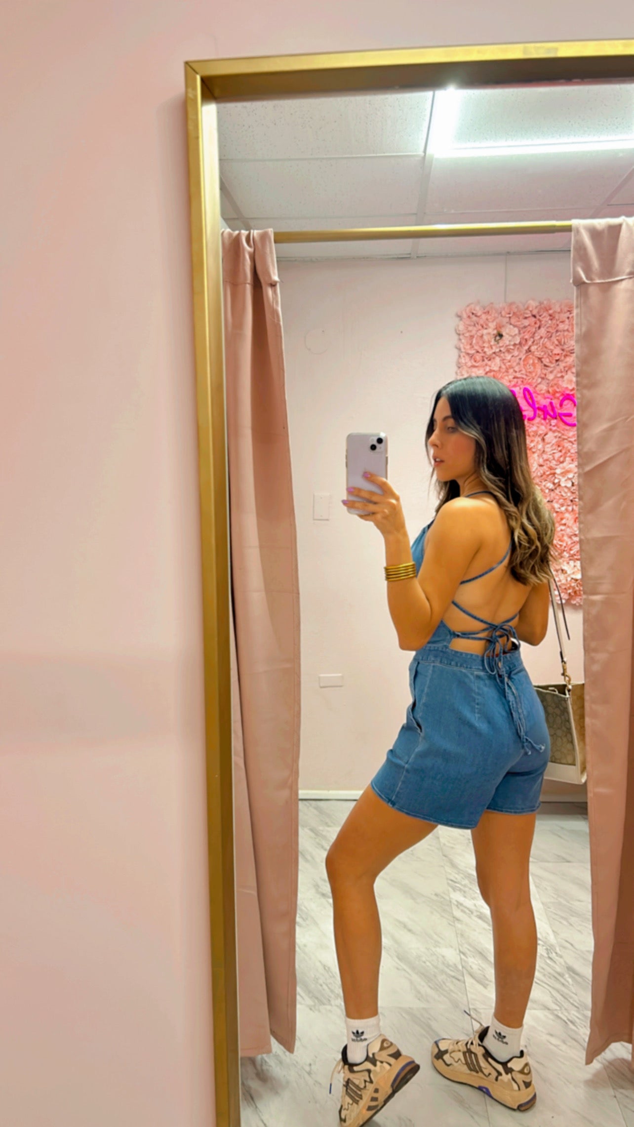 Denim Romper