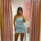 Tube Mini Dress | Blue