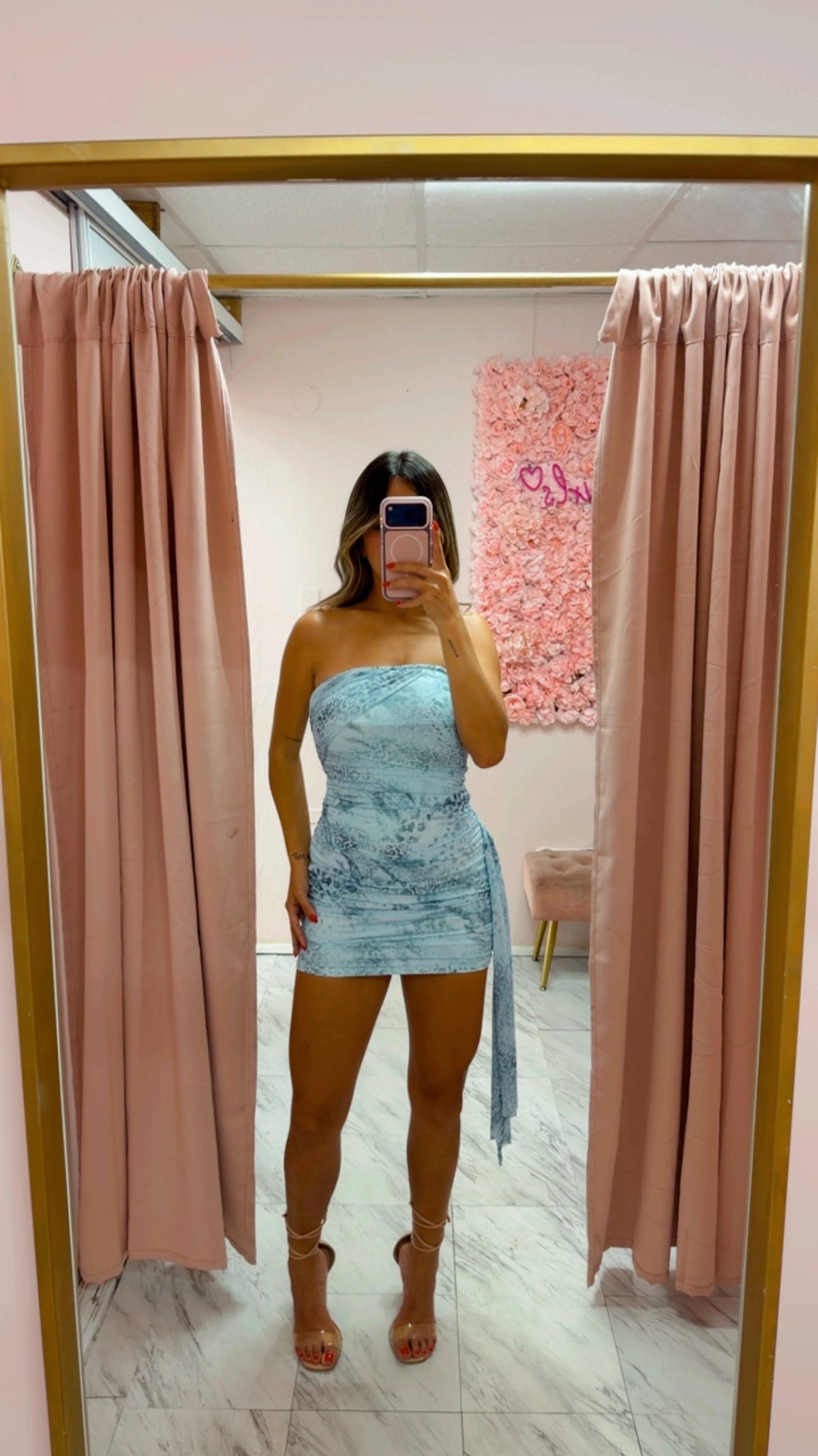 Tube Mini Dress | Blue