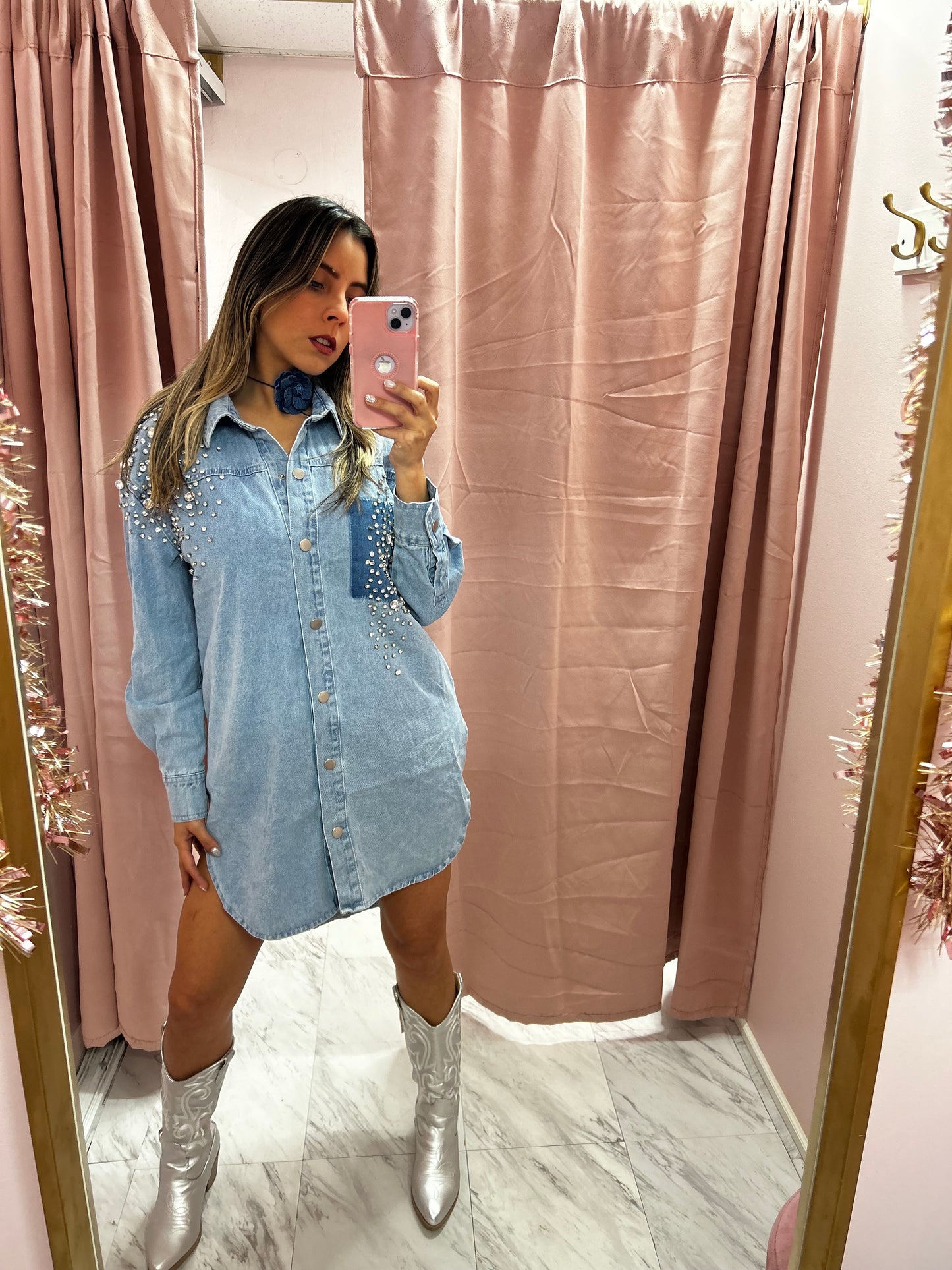 Denim Shirt Dress