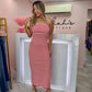 Maxi Dress | Red & White