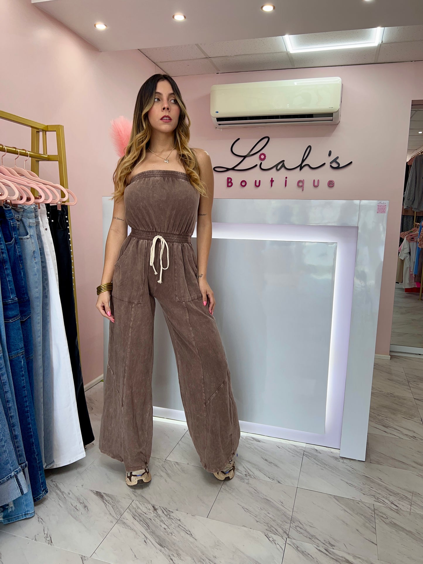 Jumpsuit Wide Leg | Brown