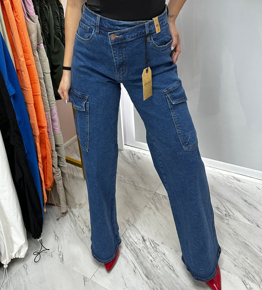 Vibrant Cargo Jeans