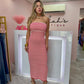 Maxi Dress | Red & White