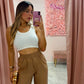 Pant Wide Leg | Brown