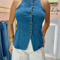 Denim top