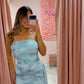Tube Mini Dress | Blue