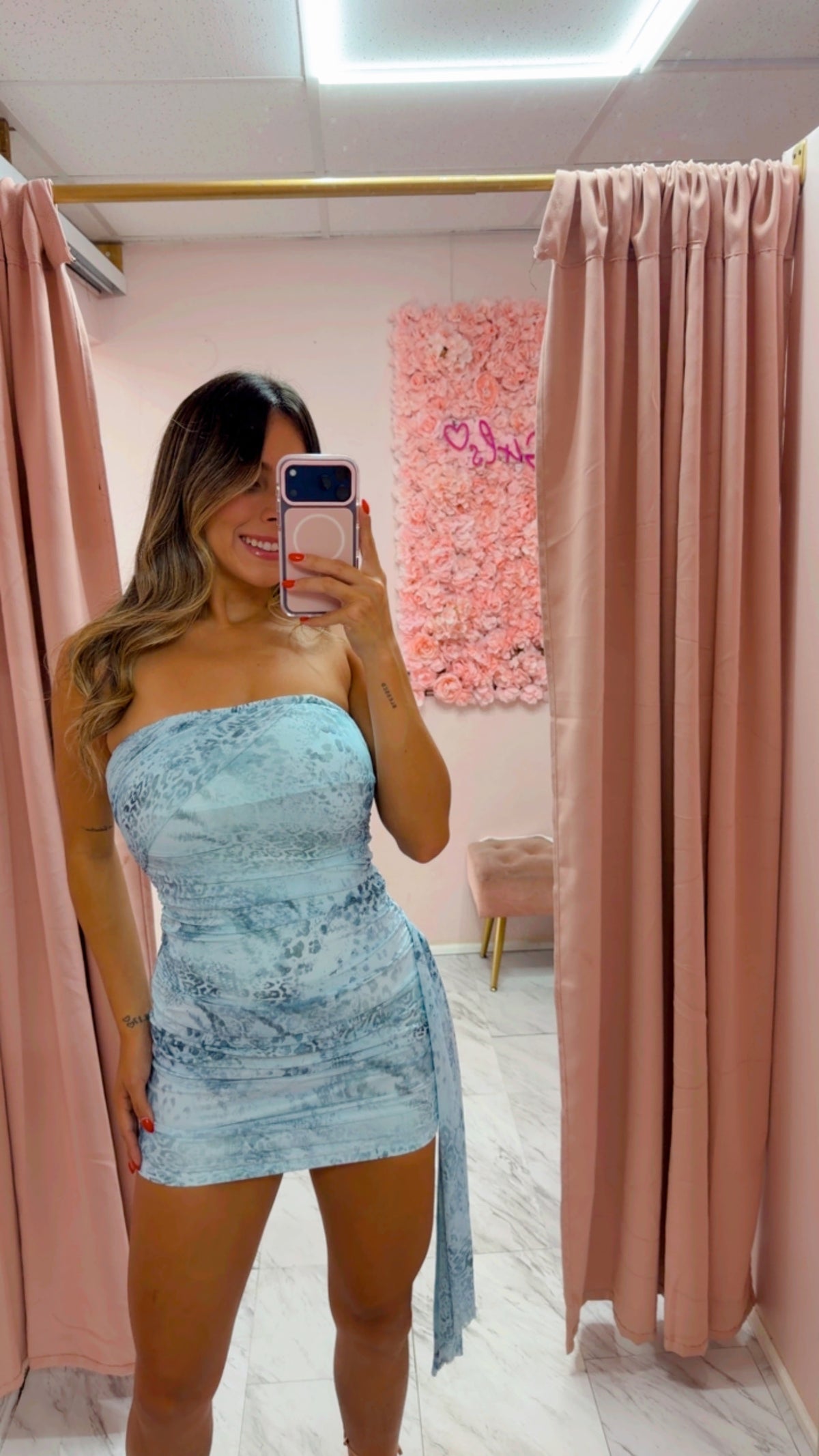 Tube Mini Dress | Blue