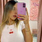Cherry Tshirt | Pink