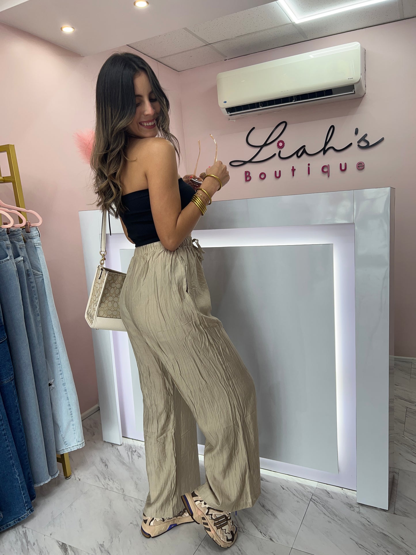 Wide Leg Pant | Khaki