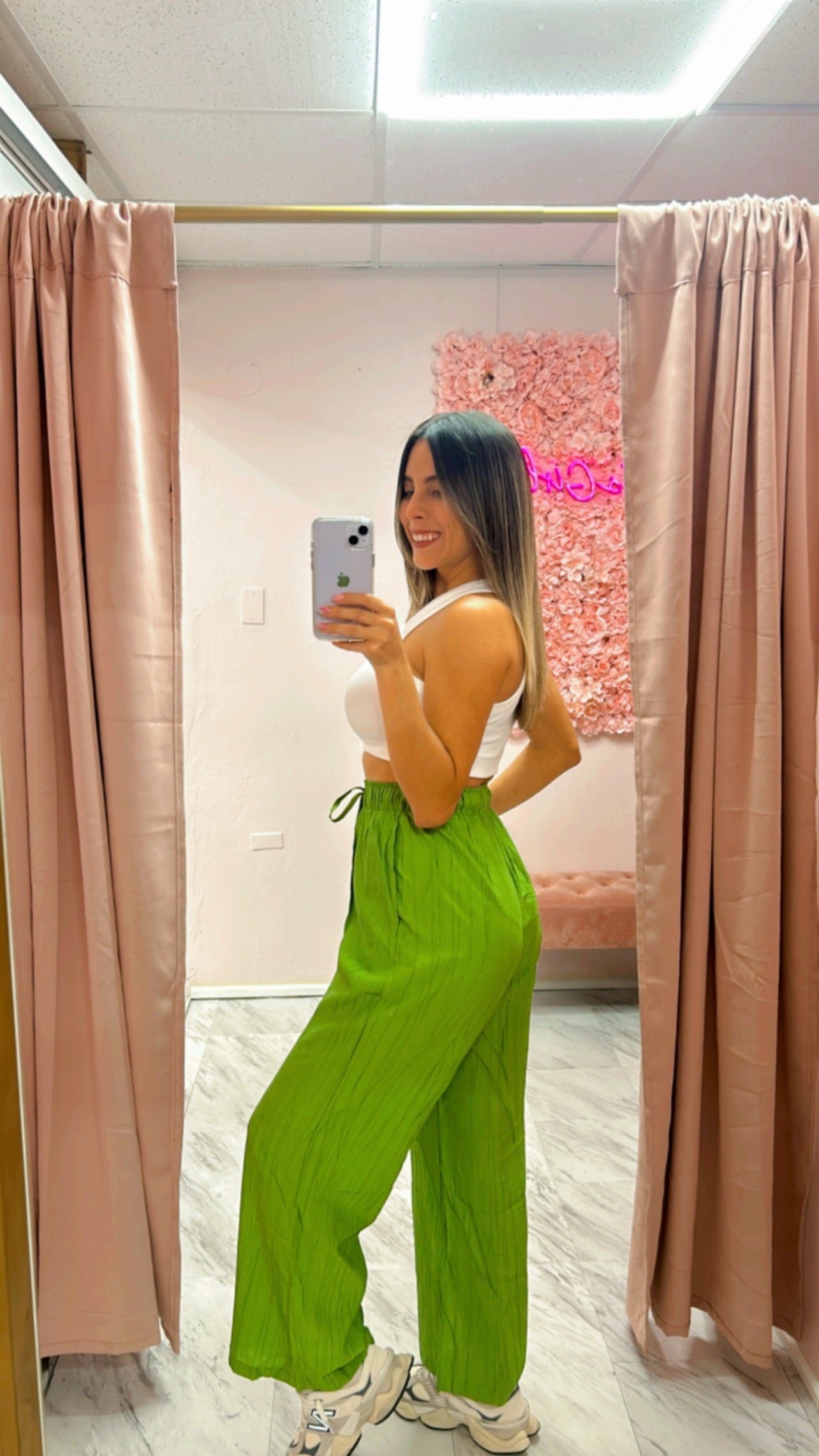 Wide Leg Pant | Green