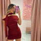 Mini Dress | Burgundy