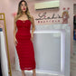 Midi Dress | Red