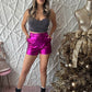 Metallic Short | Magenta