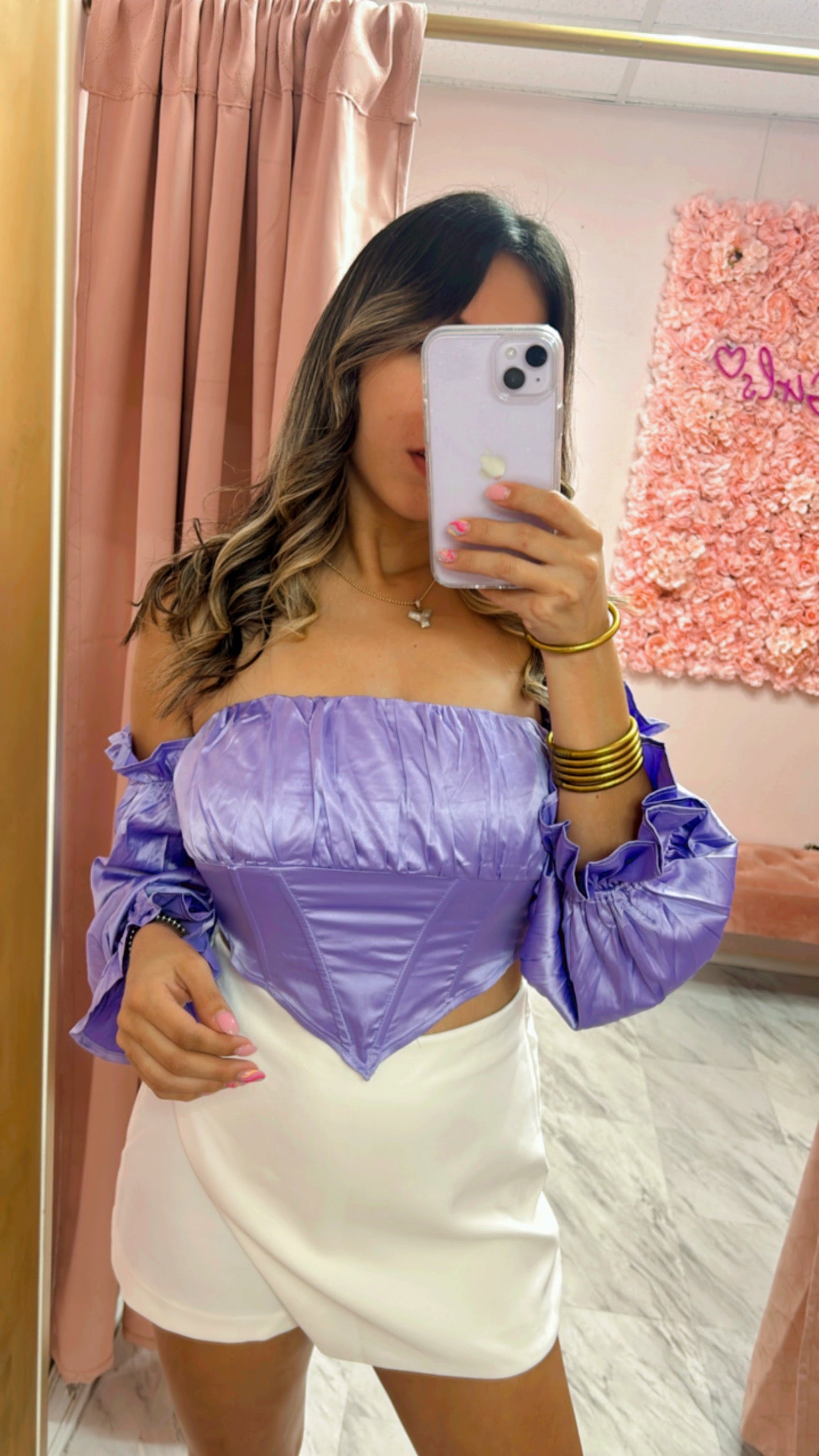 Satin Top | Lavender