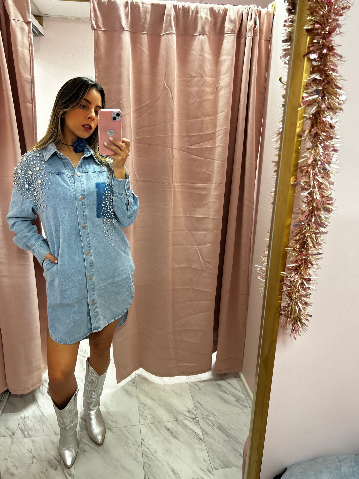 Denim Shirt Dress