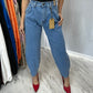 Medium Stone | Mom Jeans Vibrant