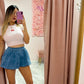 Denim Skort