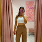 Pant Wide Leg | Brown