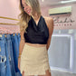 Denim Skort | Taupe
