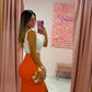 Midi Skirt | Orange