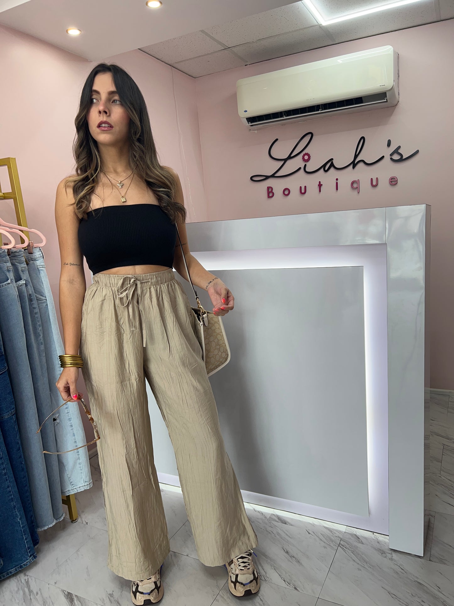 Wide Leg Pant | Khaki