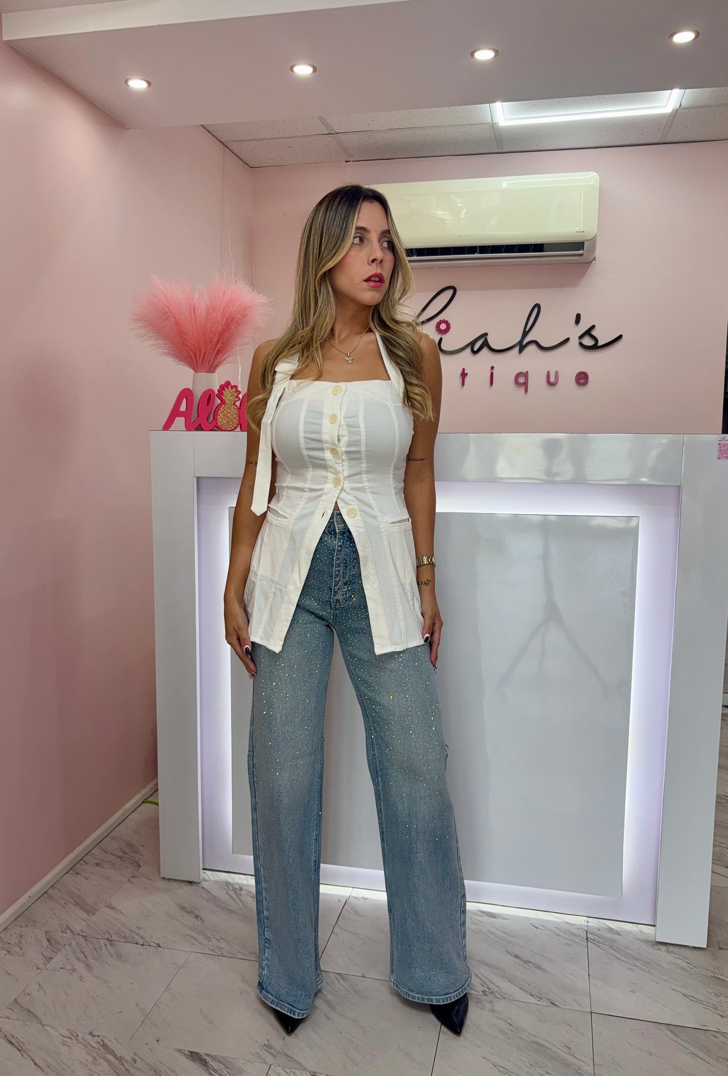 Vibrant | Exclusive Rhinestone Jean